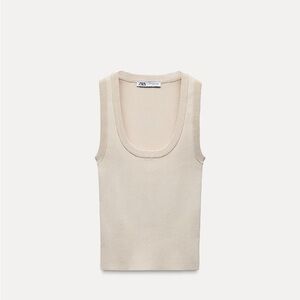 Zara plain knit top